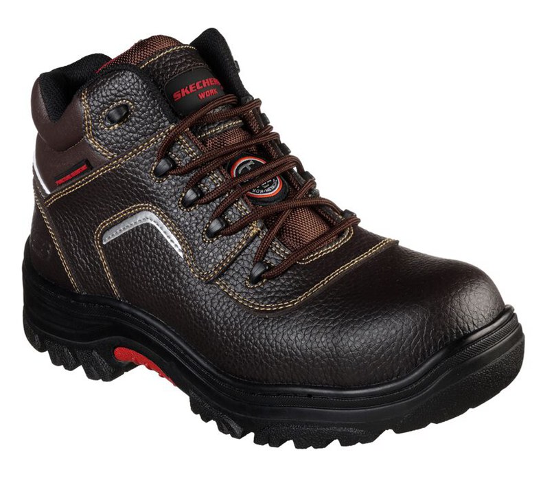 Skechers Relaxed Fit: Burgin - Sosder Comp Toe - Mens Work Boots Brown [AU-EV1262]